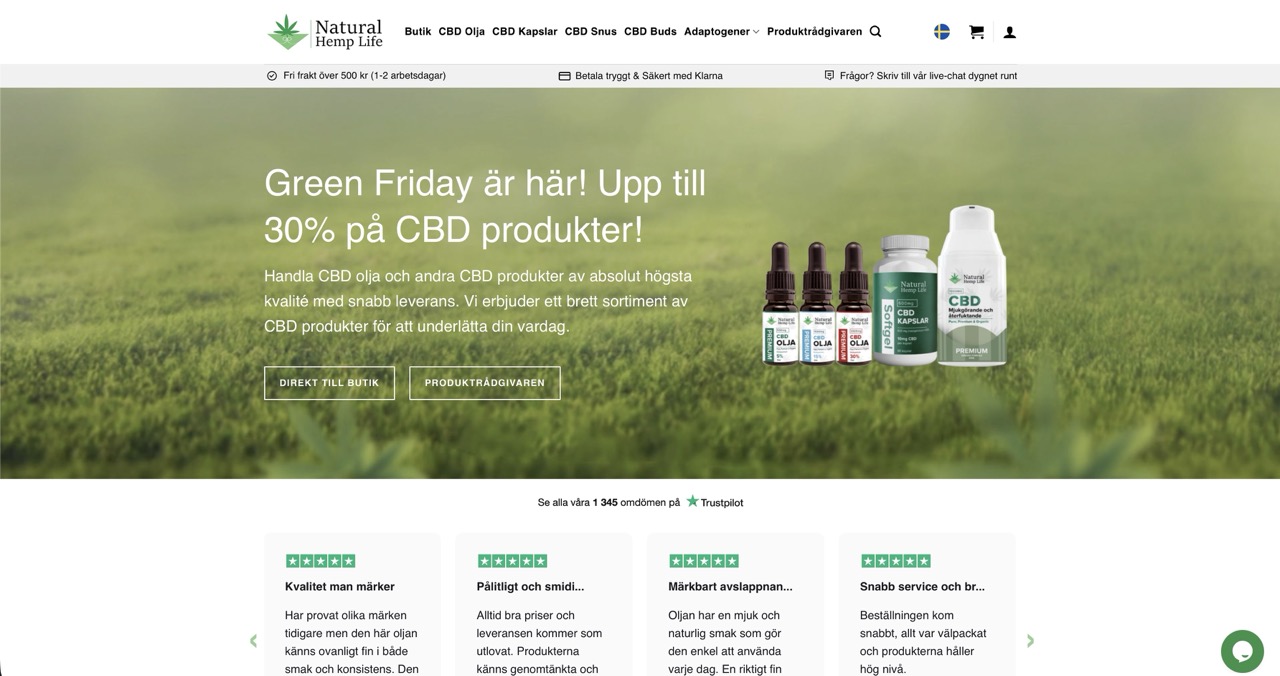 Natural Hemp Life subscription shop